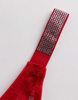 String - Ziersteine - rot