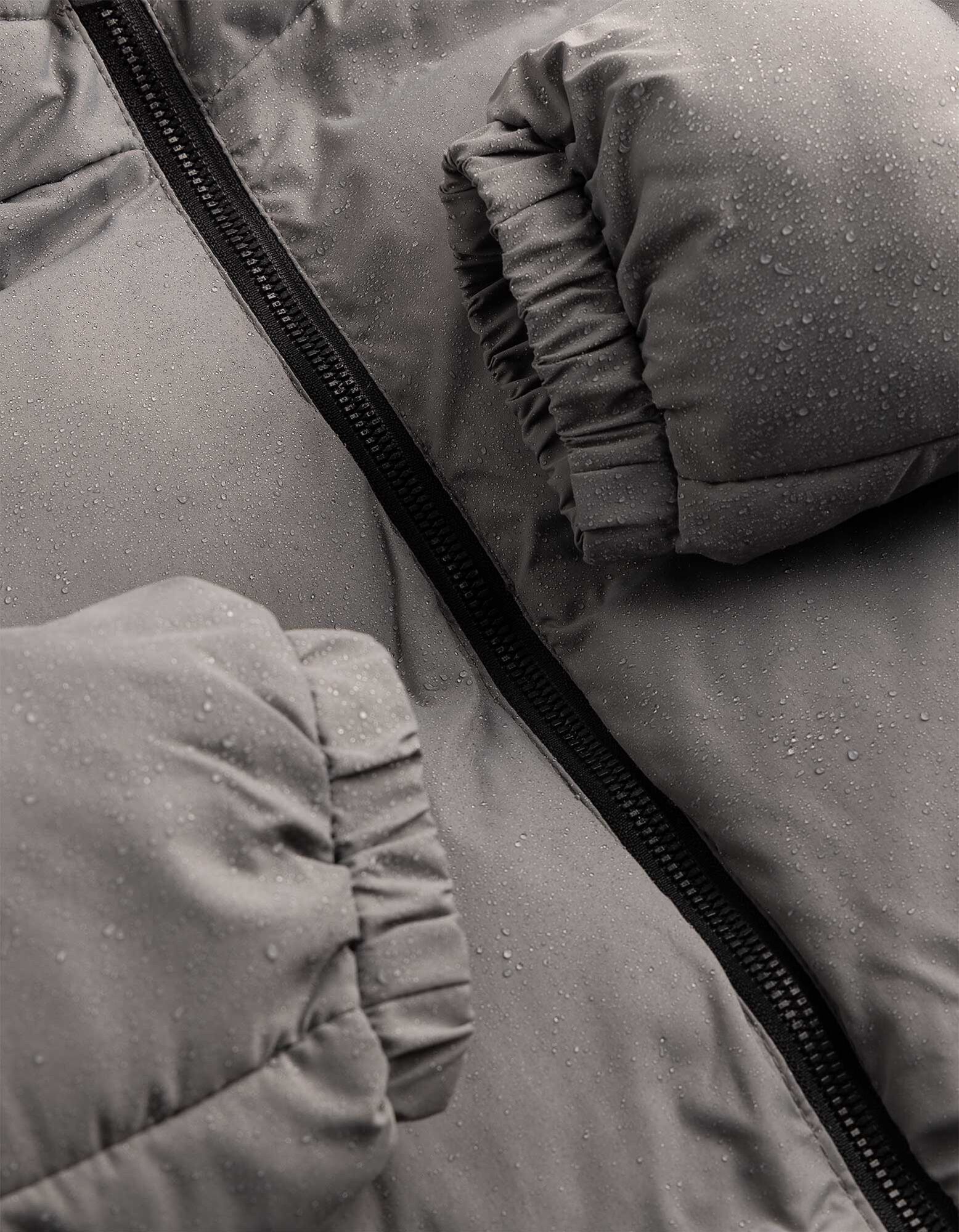 Veste matelass&eacute;e - D&eacute;perlant - Gris
