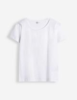 T-Shirt - einfarbig - wei&szlig;