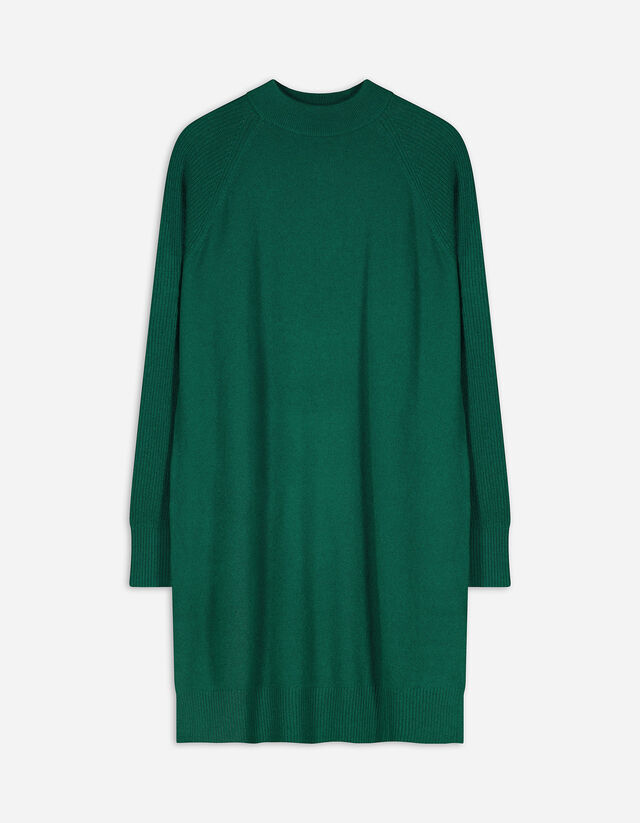 Strickkleid - Kaschmir - dunkelgrün