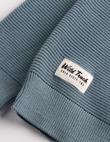 Pullover - Labelpatch - hellblau