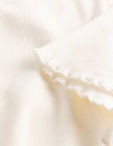 T-shirt - Geschulpte zoom - wit