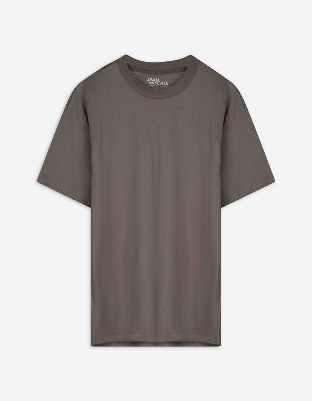 T-shirt - Coupe oversize - marron clair