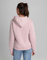 Pulover s kapuco - Potisk s sporočilom - vijolicna