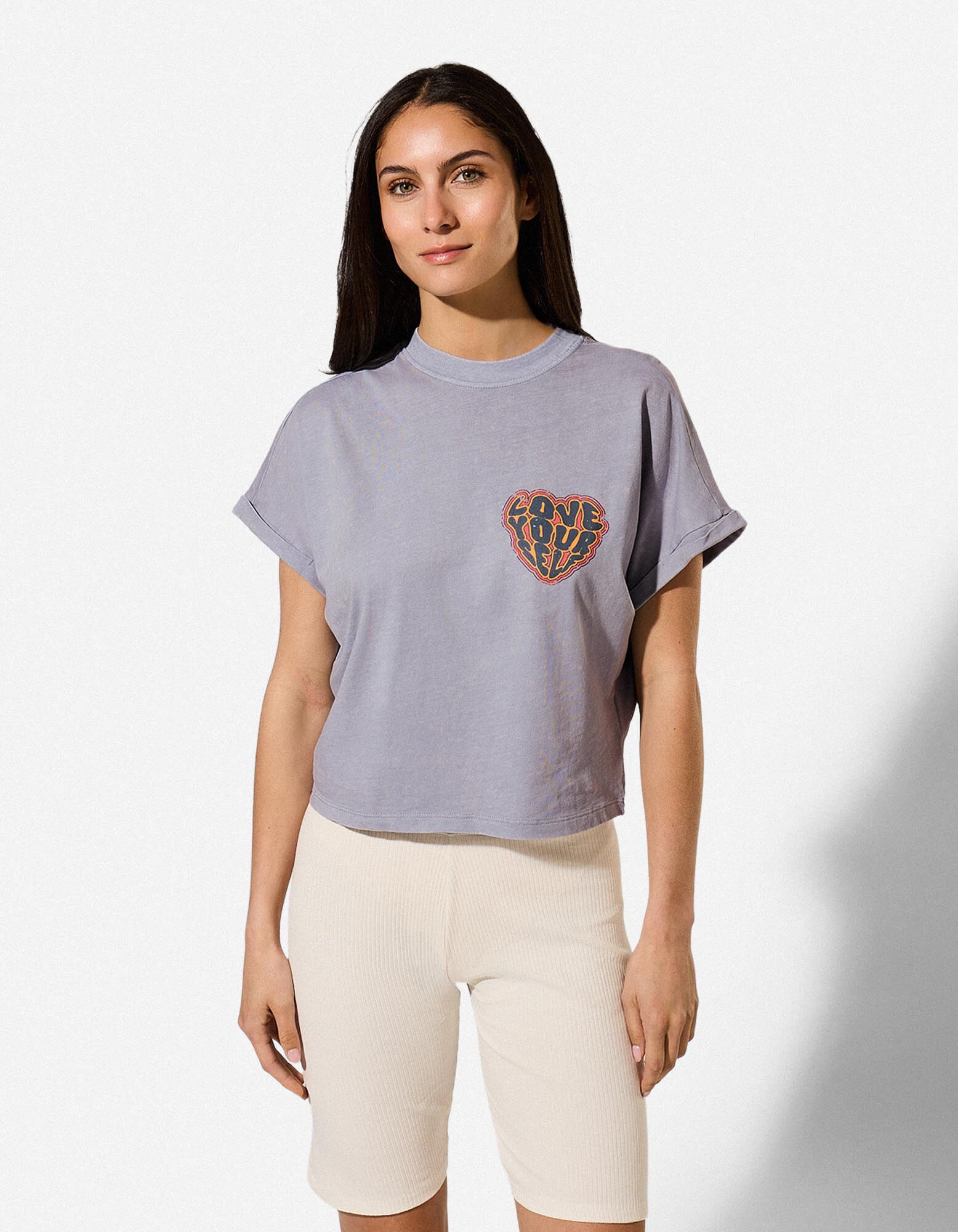 T-Shirt - Print - blau