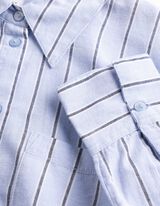 Hemd - Streifen - Hellblau