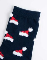 Sokken - Kerst - donkerblauw