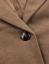 Mantel - Double-Layer-Look - Braun