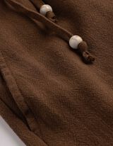 Bermuda  - Leinen-Optik - braun