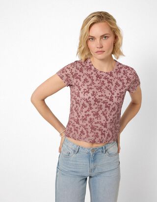 T-Shirt - Mesh - Rosa