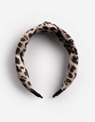 Haarschmuck - Leopardenmuster - Schwarz