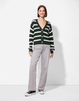 Strickjacke - Knopfleiste - grün