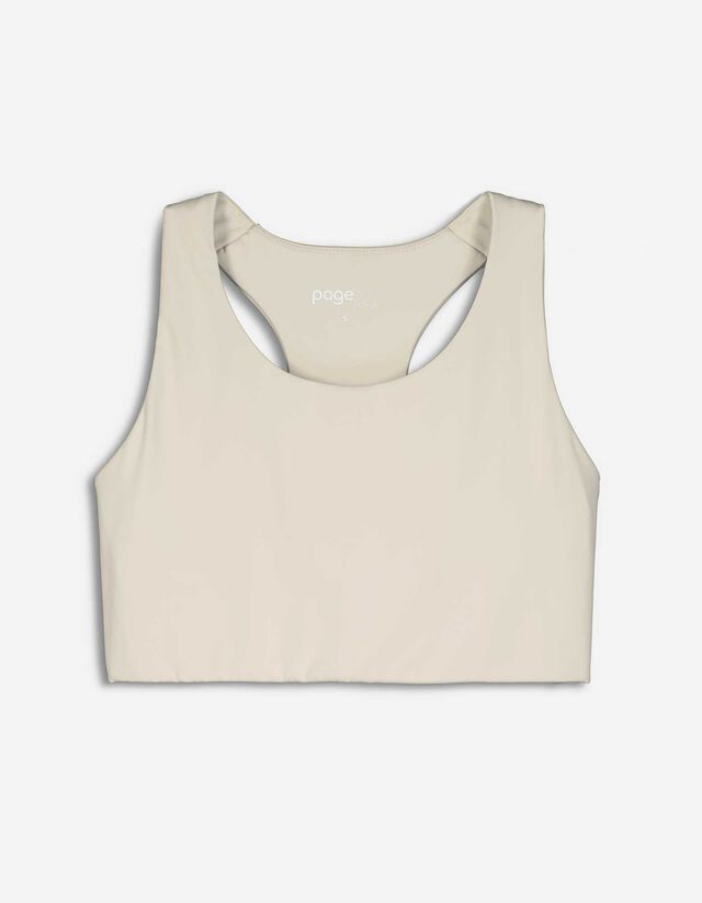 Top cropped - Morbido al tatto - beige