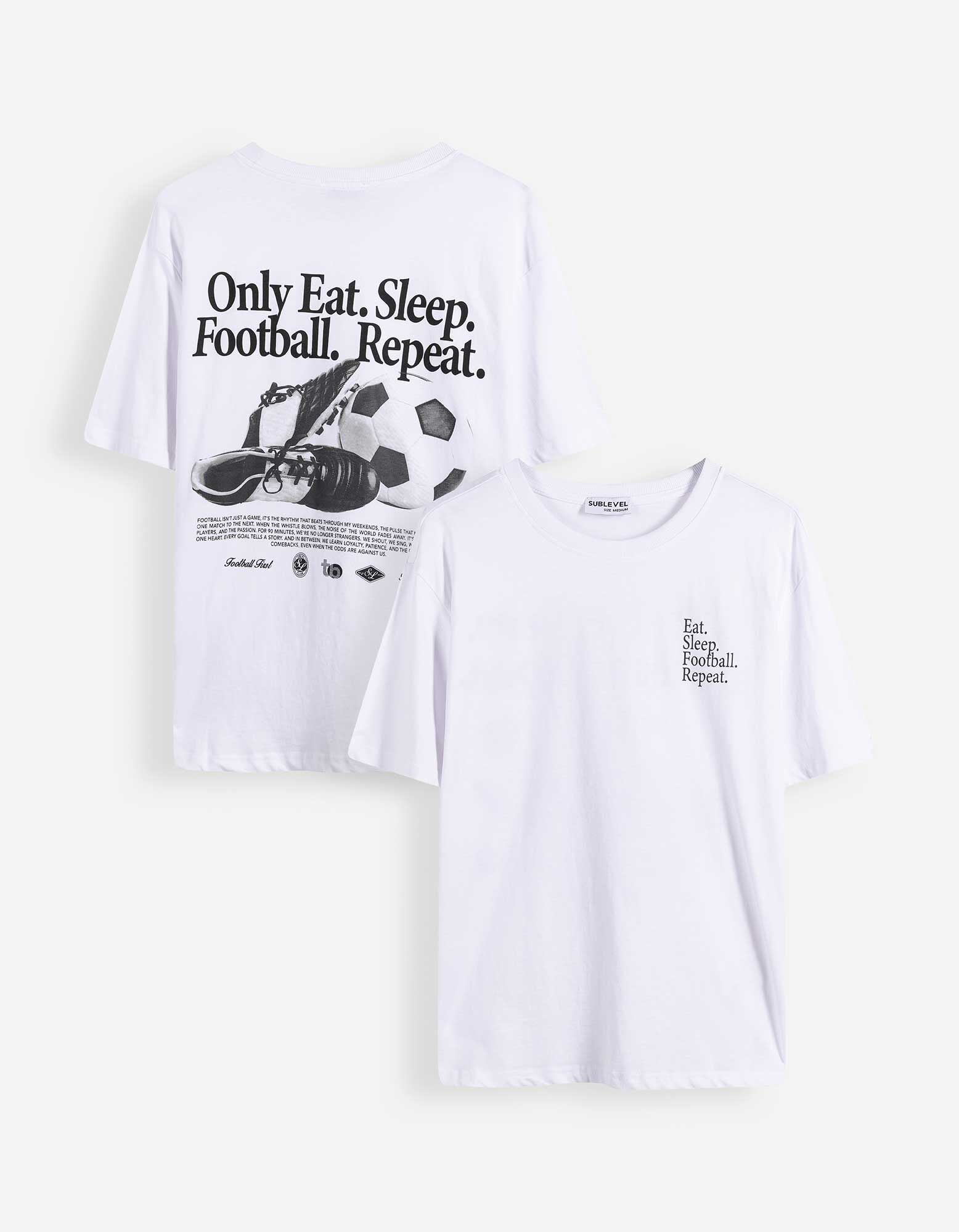 T-shirt - Dos imprim&eacute; - blanc