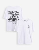 T-shirt - Dos imprim&eacute; - blanc