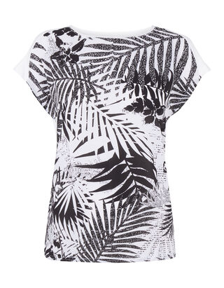 Damen Shirt mit Kontrastvorderseite