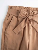 Kelnės - Viskozės mi&scaron;inys - smelio spalvos