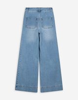 Jeans - Wide Fit - celeste