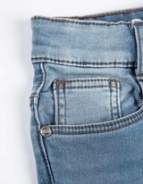 bermudy  - Efekty prania - jasny niebieski