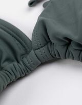 Bikinitop - einfarbig - dunkelgrün