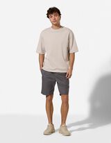 T-Shirt - Oversized Fit - Beige