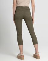 Pantaloni 3/4 - Percentuale di tessuto elasticizzato - verde scuro