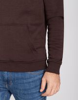 Džemperis - Medvilnės mi&scaron;inys - tamsiai rudas