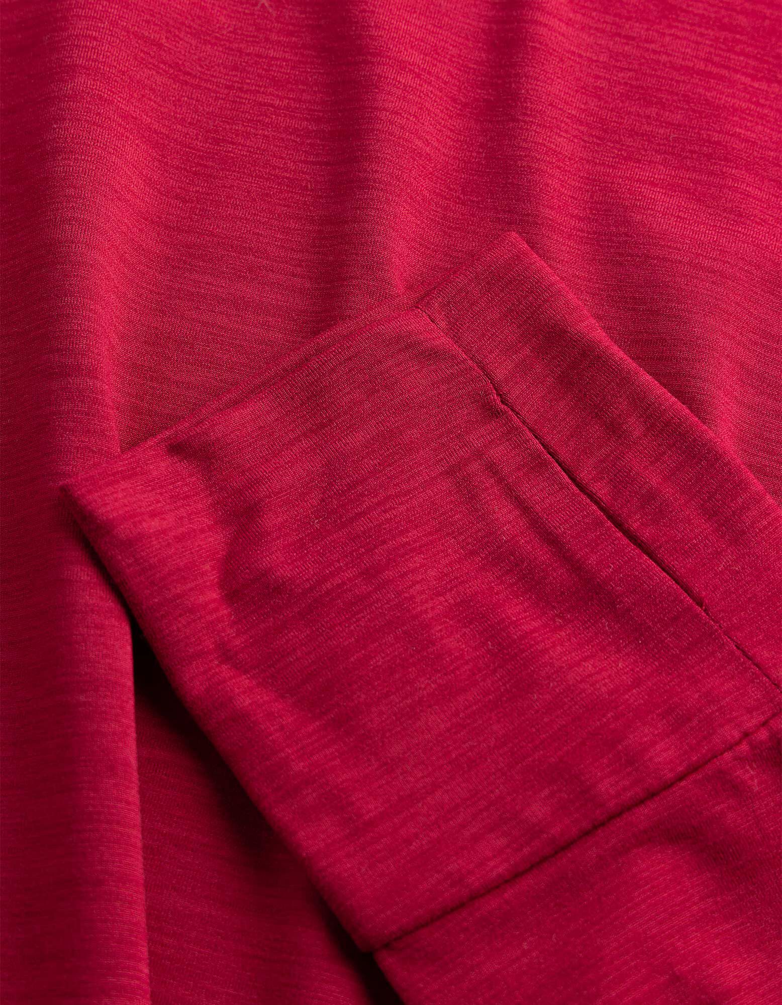 Langarmshirt - Rundhals-Ausschnitt - Orange