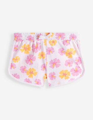 Shorts - Allover-Print - Wei&szlig;