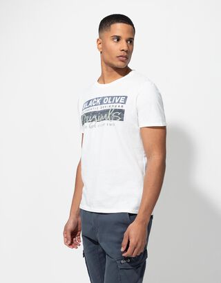 T-Shirt - Frontprint - wei&szlig;