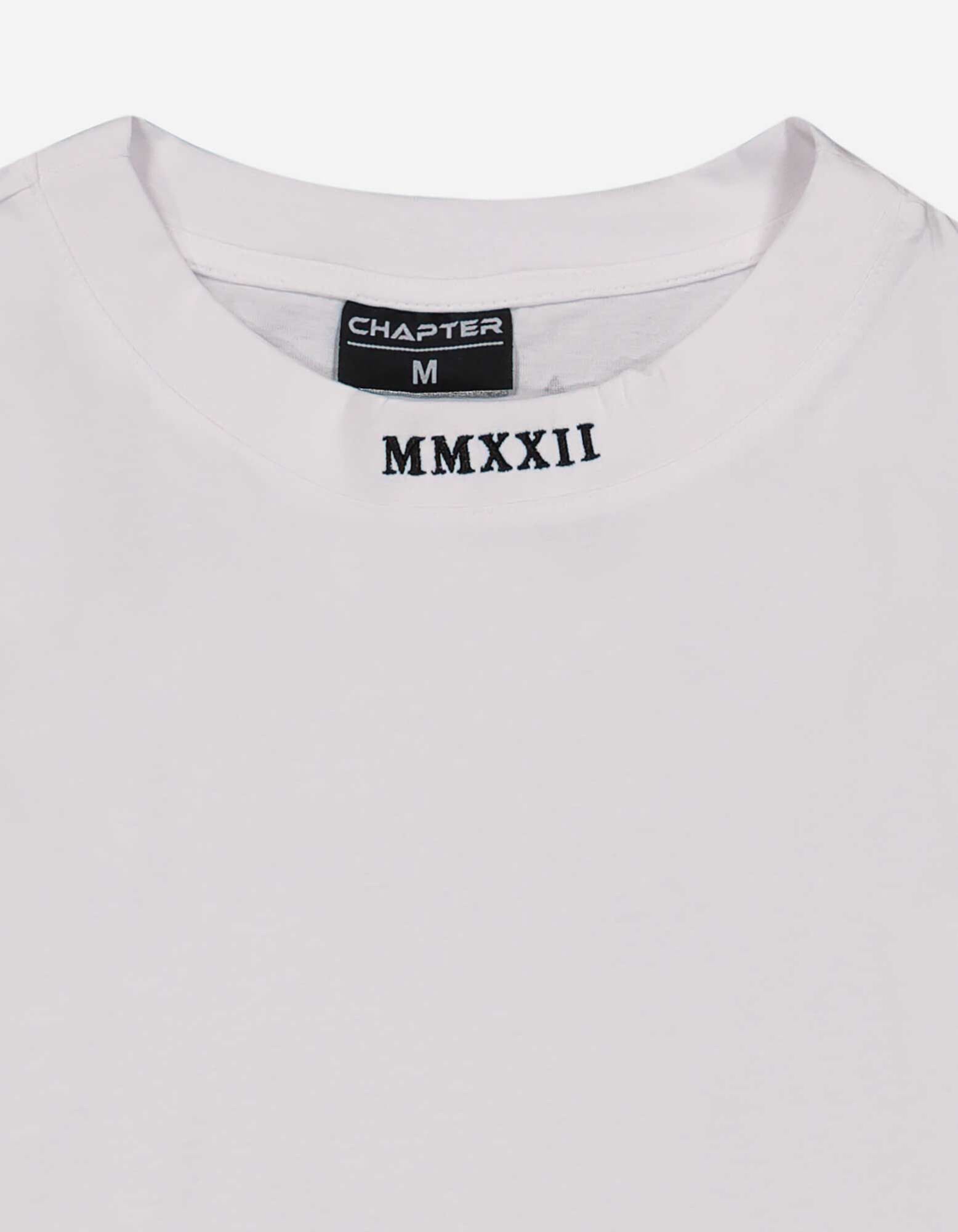 T-shirt - Message imprim&eacute; - blanc
