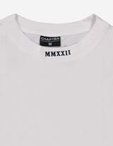 T-shirt - Message imprim&eacute; - blanc