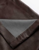 Minisukně - PU - tmave cervená