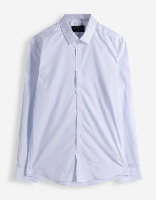 Hemd - b&uuml;gelleicht - wei&szlig;