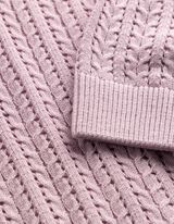 Pullover - Lochstrick - Pink
