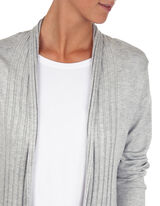 Damen Longcardigan mit Rippenstruktur