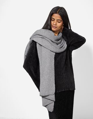 Foulard - Lurex - grigio