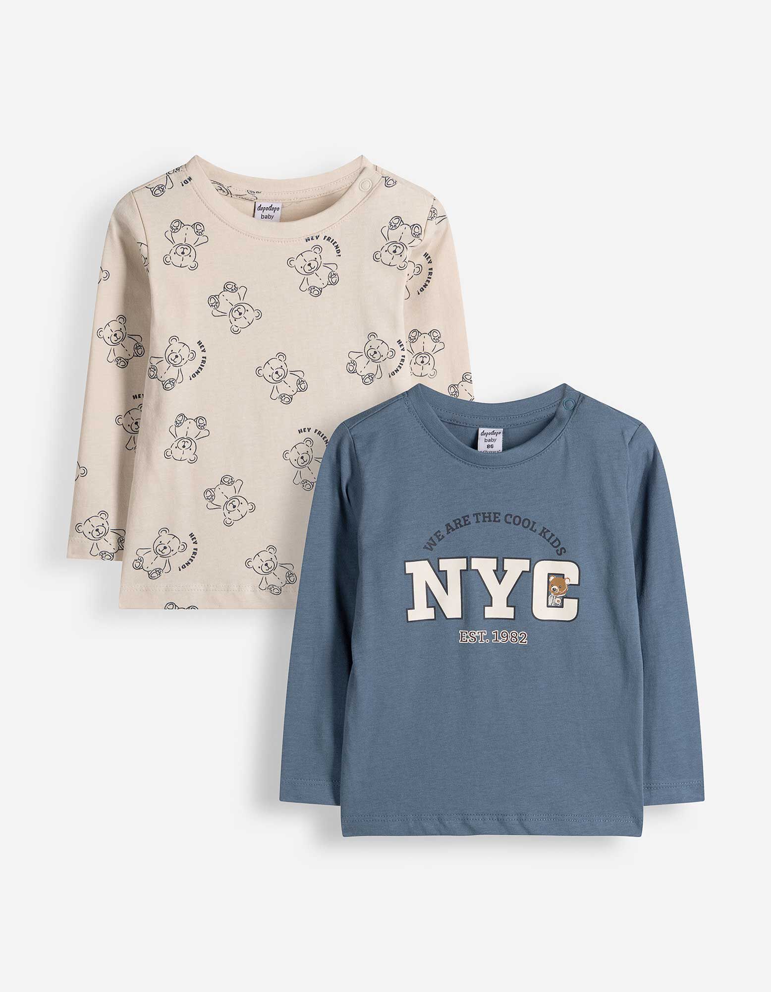 Langarmshirt - 2er-Pack