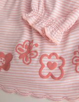 Set od haljine i helanki - Print - roze