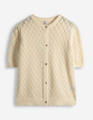 Vest - Knoopsluiting - lichtgeel