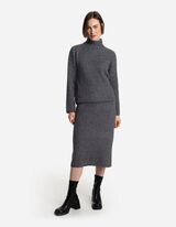 Trui - Hals - donkergrijs