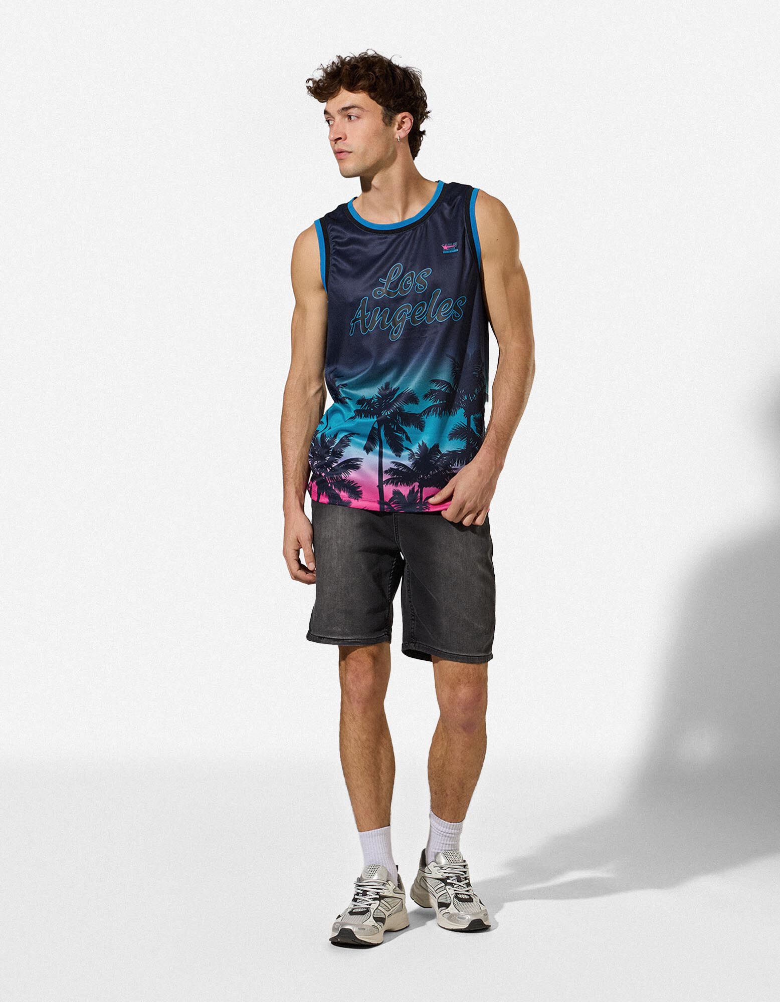 Tanktop - Mesh - blau