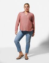 Bluza - Džep na grudima - tamno-crvena