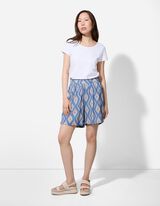 Šortky - Potisk po celé ploše - svetle  modra