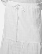 Gonna - Motivo a quadri - bianco