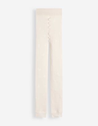 Leggings - gemustert - Off-White
