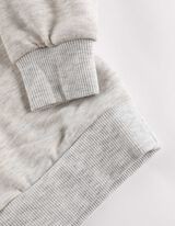 Felpa - Stampa glitterata - grigio chiaro