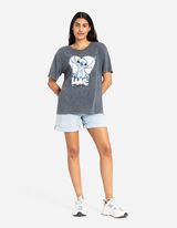 T-shirt - Lilo i Stitch - ciemny szary