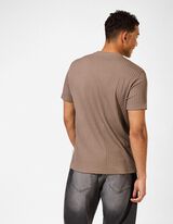 T-Shirt - einfarbig - Taupe