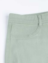 Caprihose - einfarbig - hellgrün